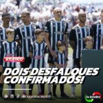 ATLÉTICO-MG TERÁ DESFALQUES CONTRA O DEMOCRATA-GV, VEJA O PROVÁVEL TIME.